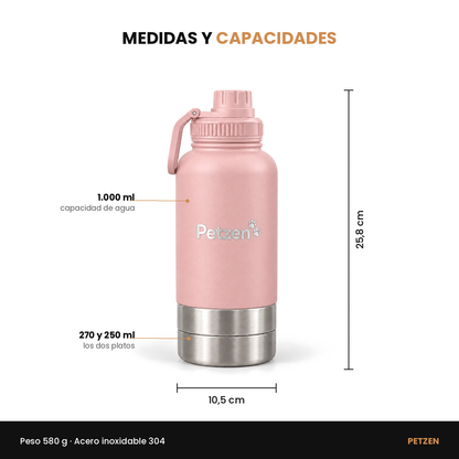 Botella de paseo 3 en 1 — Todo Su Paseo en una Botella