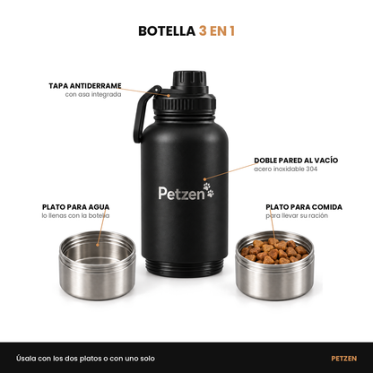 Botella de paseo 3 en 1 — Todo Su Paseo en una Botella