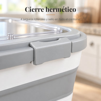 Contenedor de Alimento Con Ruedas — Comida Fresca, Fácil de Mover